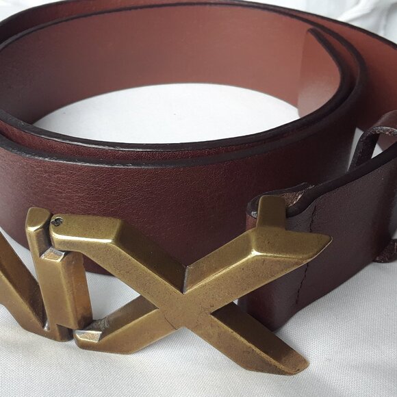 Armani Exchange Men's Genuine Leather Logo Belt - Picture 2 of 13